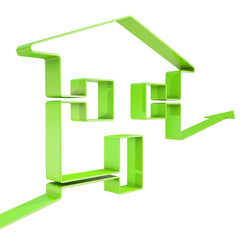 rising home values, 3d rendering