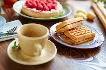 Waffles for breakfast
