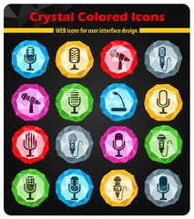 microphone icon set