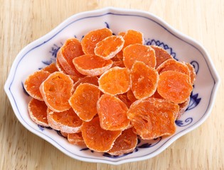 Dried fruits.