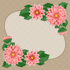 Retro greeting card template