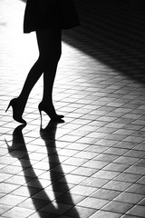 Female legs in shoes