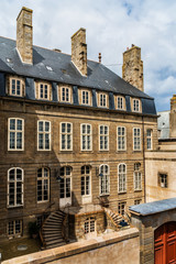 View of ancient port city Saint-Malo. English Channel. France.