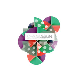 Dotted circles, abstract background