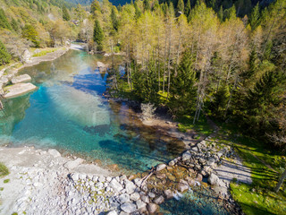 Val di Mello - Valmasino (IT) - Vista aerea laghetto