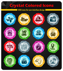 travel icon set