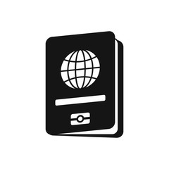 Passport icon in simple style on a white background vector illustration