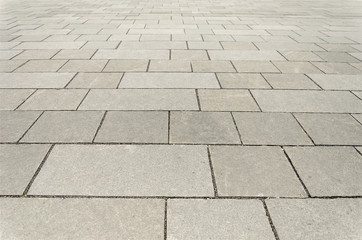 Tiles on the street.