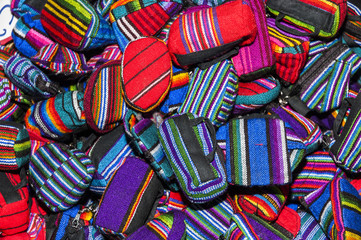 Fototapeta na wymiar Handmade traditional guatemalan design fabric