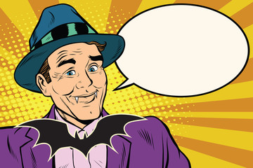 Dracula vampire said bubble comic