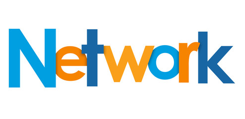 NETWORK Vector Letters Icon