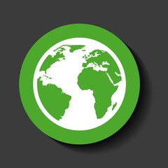 world planet earth icon vector illustration design