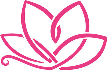 Abstract lotus flower