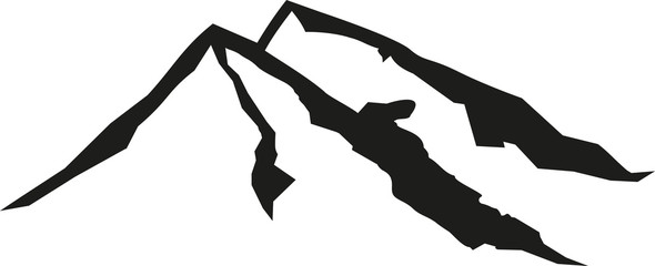 Mountains silhouette