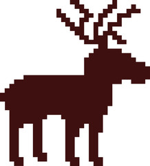 Deer with traditional pattern