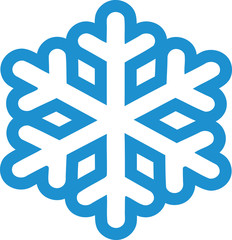 Fototapeta premium Snowflake icon outline