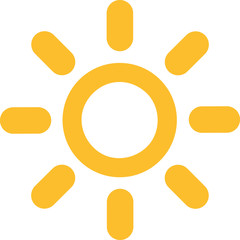 Simple sun icon