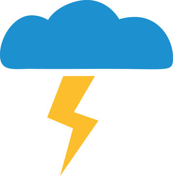 Weather thunderstorm forecast icon