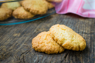 Homemade coconut cookies