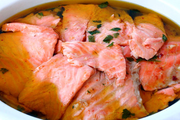 salmone marinato
