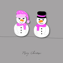 Schneemänner - Merry Christmas