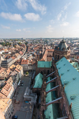 View from Cathedral Notre-Dame in Strasbourg