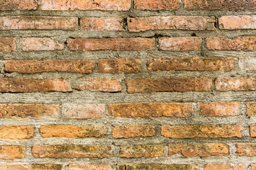 Detail of an old brick wall