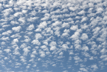 Blue skies with some clouds in the sky is bright. Guatemala