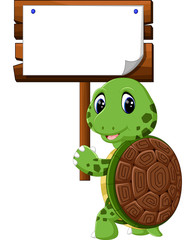 Fototapeta premium Cute turtle cartoon