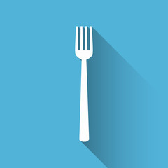 fork icon. flat design