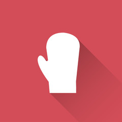 mitt icon. flat design