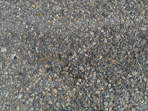 The texture of gravel, asphalt gray.