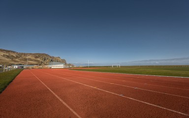 Running track outdoors