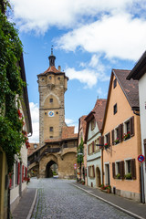 Fototapeta na wymiar Klingentor in Rothenburg ob der Tauber