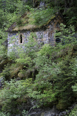 Fototapeta na wymiar La Sainte-Chapelle. Les Contamines-Montjoie.