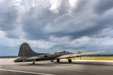 Fototapeta na wymiar American World War II Bomber Vintage Aircraft