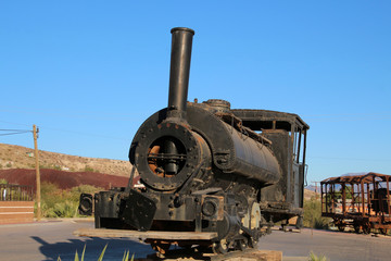 alte Lokomotive der Mineral Mine Bolero
