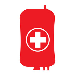 Blood bag icon