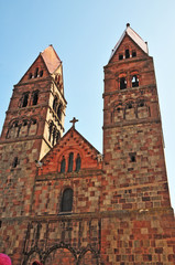 Fototapeta na wymiar Selestat, Alsazia - chiesa di Sainte Foy, Francia