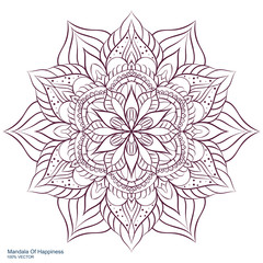 Mandala. Template Circular Ornament