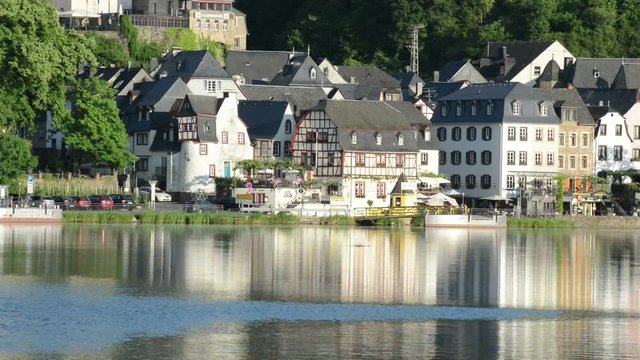 Cityscape of Beilstein and Mosel River.