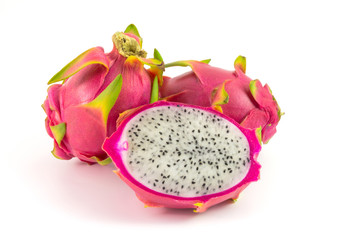 Pitaya fruit isolated on white