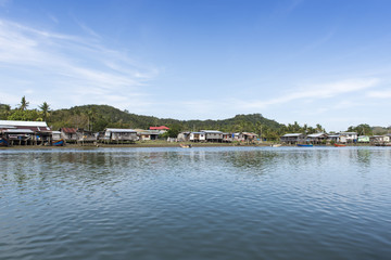 Fototapeta na wymiar Malaysia fishing village scenery