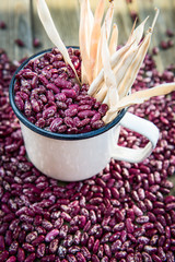 Organic Healthy Red Kidney Speckled Beans