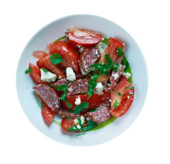 Chorizo tomato salad