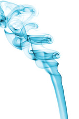 Smoke pattern isolated white