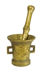 Vintage bronze mortar