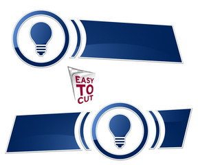 baner z ikoną w okręgu element menu © vempireart