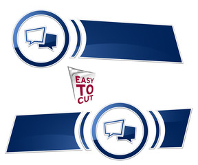 baner z ikoną w okręgu element menu © vempireart