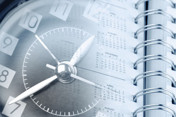 Time management. Clock and calendar